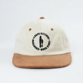 Two Tone Color Corduroy Fabric Embroidery Logo Unstructured 6 Panel Custom Hat for Four Season