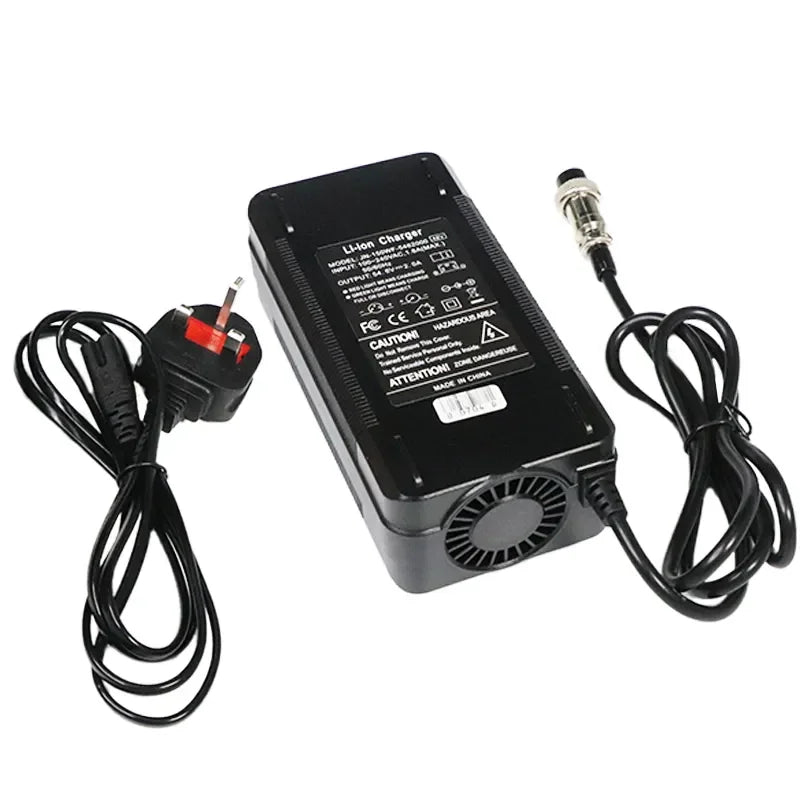 New Image 54.6V 2A Charger for 48V Li-ion Battery Safety DC Socket Connector for 13S Lithium Kugoo M4 Pro Scooter Part