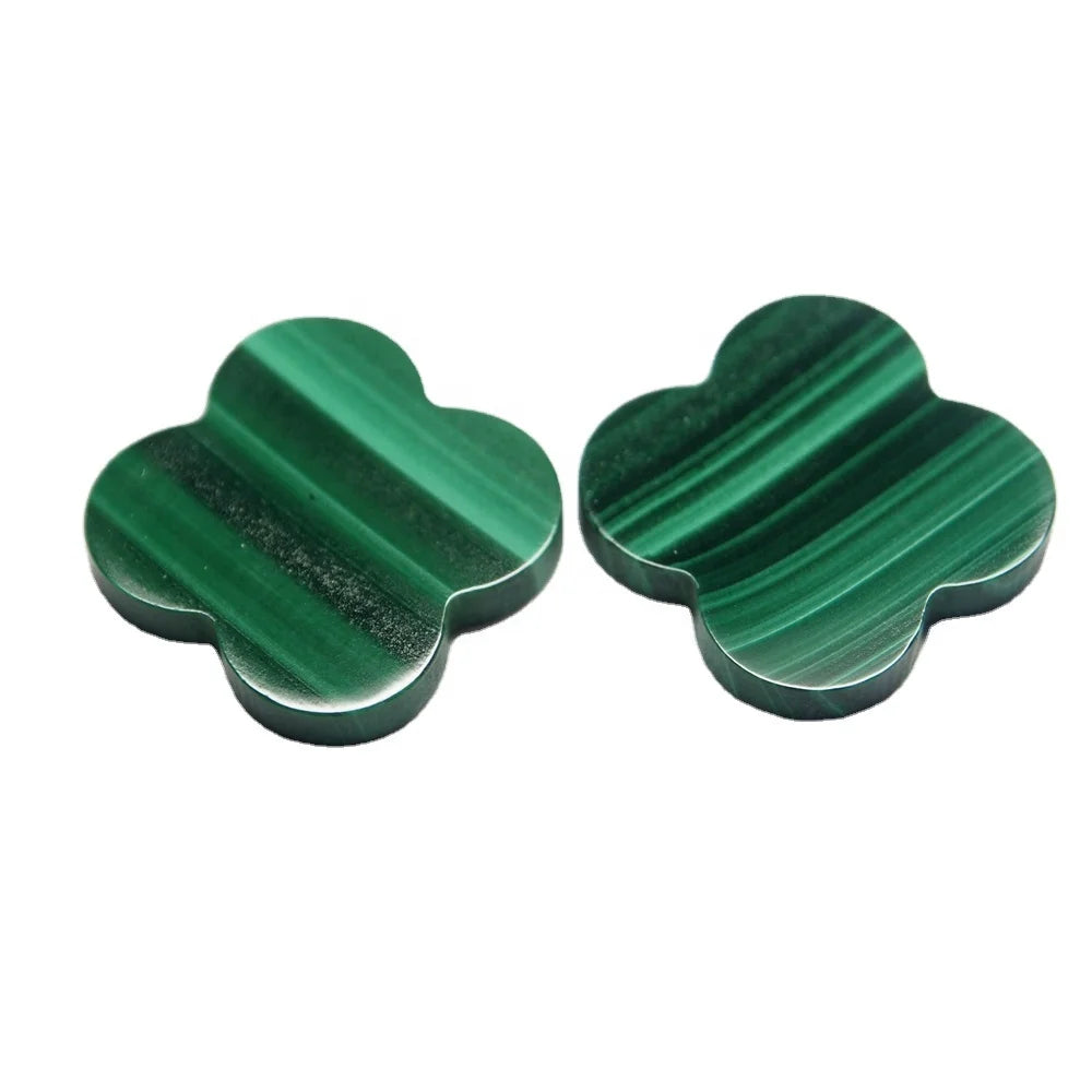 HQ Gems 13X13X2mm VC Hight Quality Mother of Pearl  Four Leaf Clover Stones