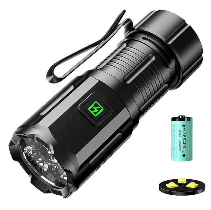 Kensun Mini XTE Power Display Magnetic Tail Waterproof Rechargeable Usb Led Tactical Torch Light Lantern Outdoor Flashlight