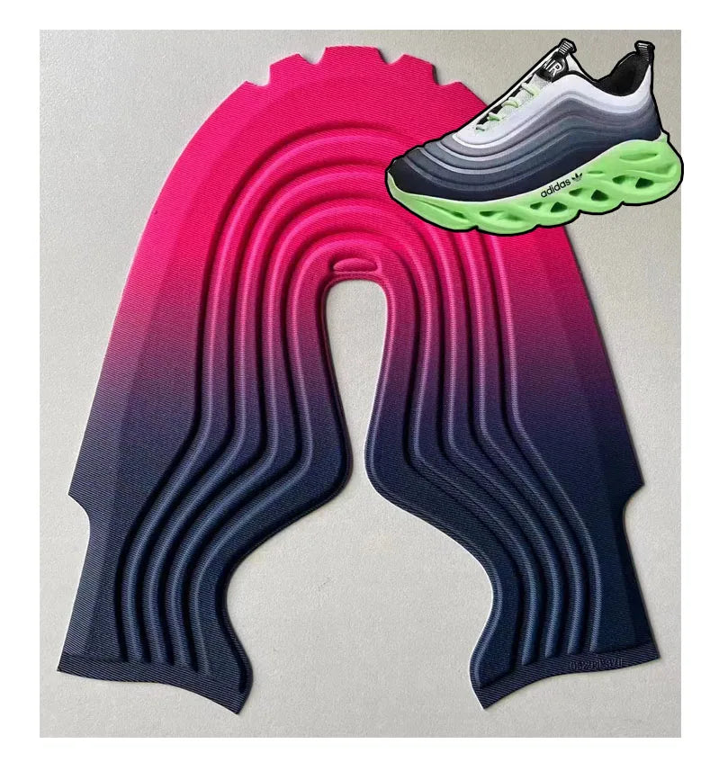 Customized Fashion 4D 5D Vamp Sneakers Casual Shoes Uppers Sneakers Uppers Charm Footwear Material