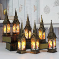 Hot Christmas Decorations LED Light Candle Lantern Indoor Christmas Snowman Santa Claus Castle Lantern Christmas Night Lamp