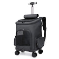 Popular Water Resistant Breathable Mesh Design Multifunctional Pet Carrier Backpack Bag Dog Cat Bag With Detachable Wheels