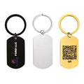 Wholesale Blank Stainless Steel Keychain Mirror Polished Metal Plate for Engraving