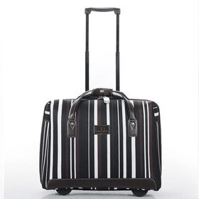 Twinkle Factory 600D Polyester Unisex Hard Suitcases Luggage with Fixed Casters Travel Trolley Case