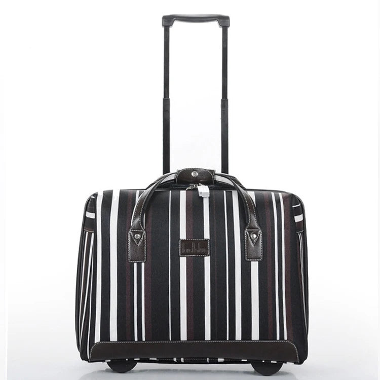 Twinkle Factory 600D Polyester Unisex Hard Suitcases Luggage with Fixed Casters Travel Trolley Case