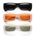 Sunglasses Luxury Rectangle Vintage Square Blue Cr39 Lens Custom Sunglasses Logo Acetate Sunglasses for Men Women
