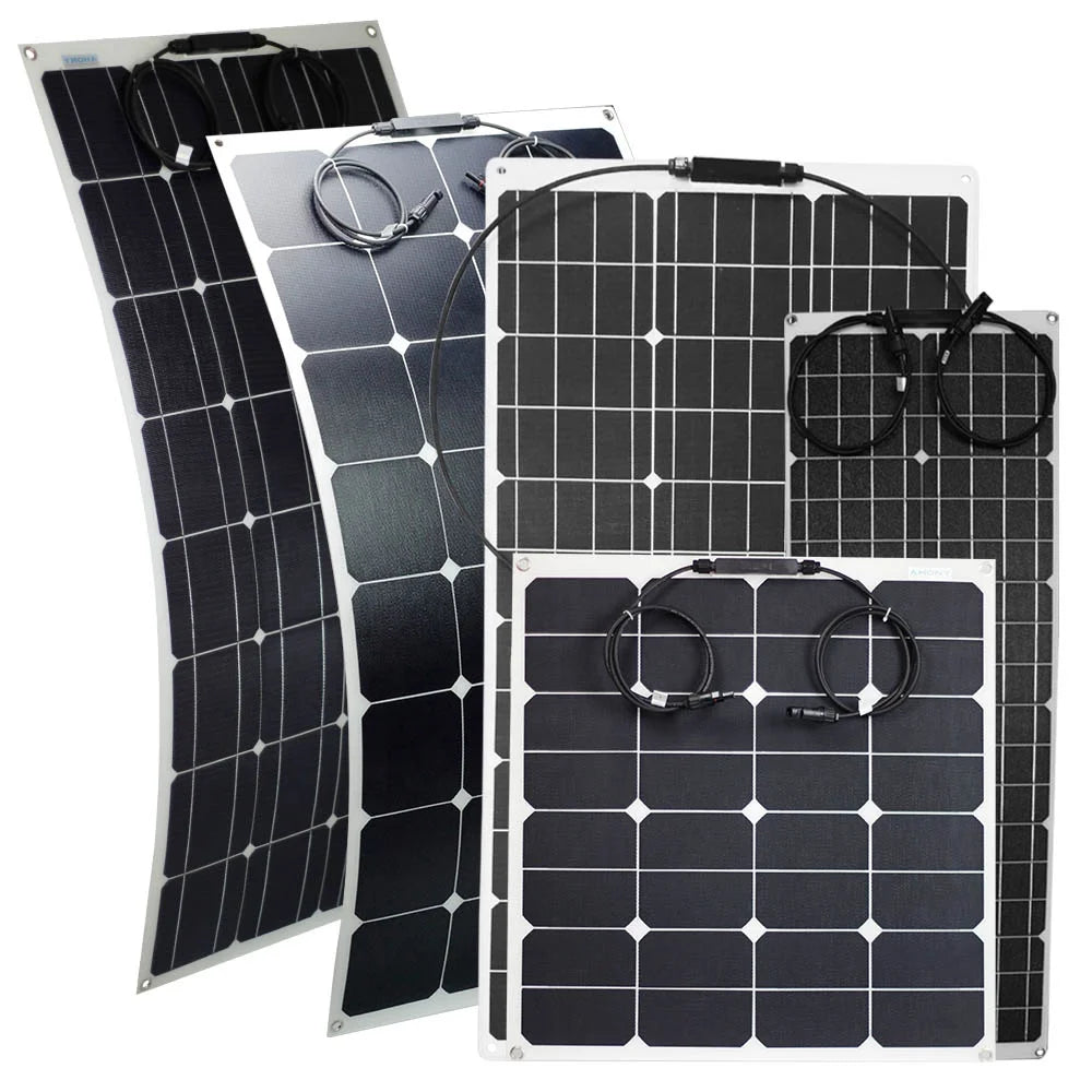 ETFE Flexible Solar Panel 275W 24.4% Efficiency AHONY eGo S275w for Touring RV Boat Camping Power Supply System
