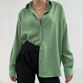 Enyami Urban Wear Work Leisure Boutique Clothing Women Casual Shirt Tops Creped Fabric Female Blouse