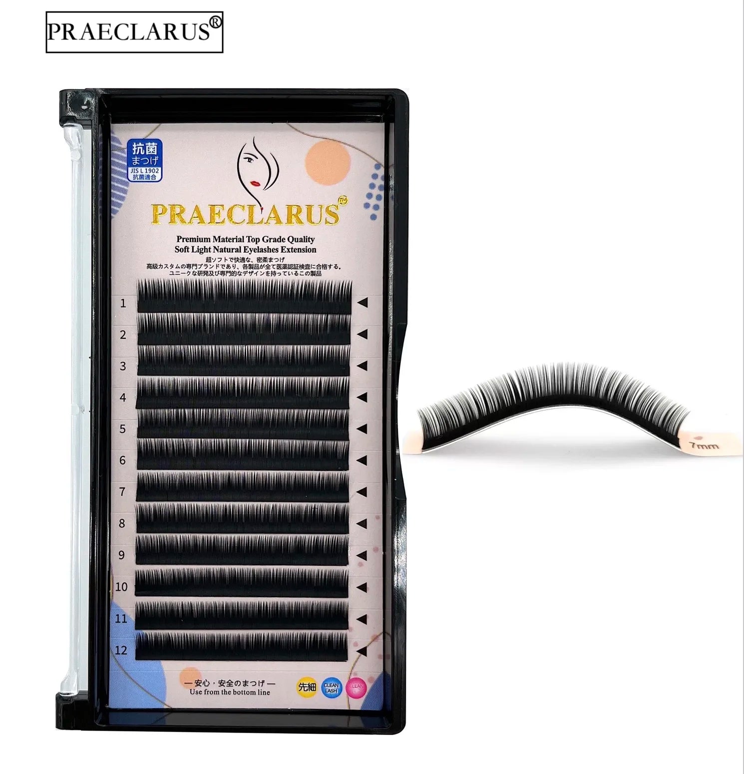 Lower Lashes 5mm 6mm 7mm J Curl Under Eyelashes Lower Individual Lashes Natural Short False Eyelash Extension