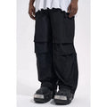 Custom Label  Drop Ship  Stock Street Wear Stock Men Black Stacked Flared Jeans Pants