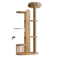 Yunlan Luxury Cat Condo Solid Wood Cat Climbing Frame Woven Claw Column Space Capsule Cat Nest Toy House for Kittens Carton