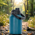 64/128 oz Stainless Steel 304 Double Wall Vacuum Insulated Thermos Slide Lid 12-24hr Thermal Insulation Eco-Friendly for Travel