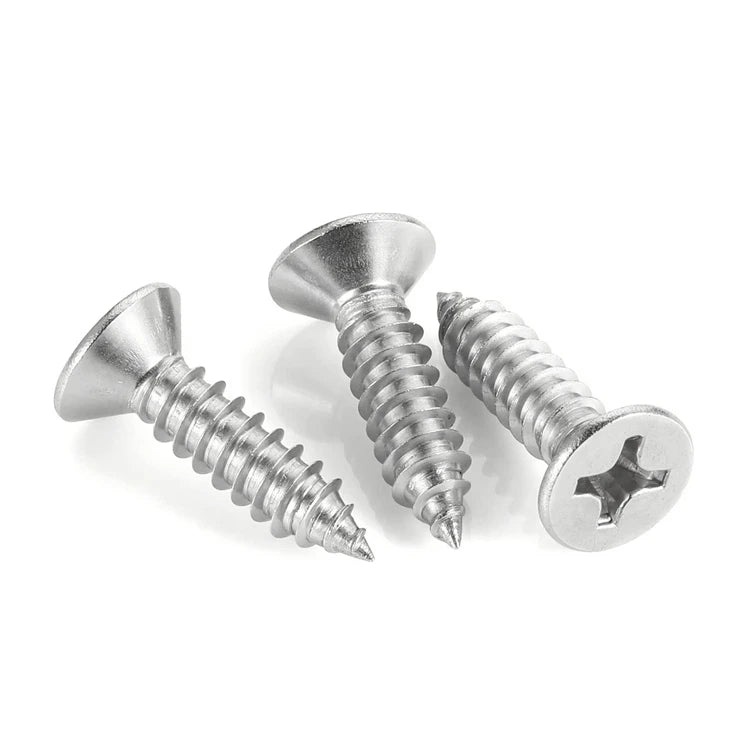 M1.4 M1.5 M1.6 M1.7 M1.8 M2 M2.2 M2.3 M2.5 M2.6 Stainless Steel 304 Micro Phillips Countersunk Head Self Tapping Screw