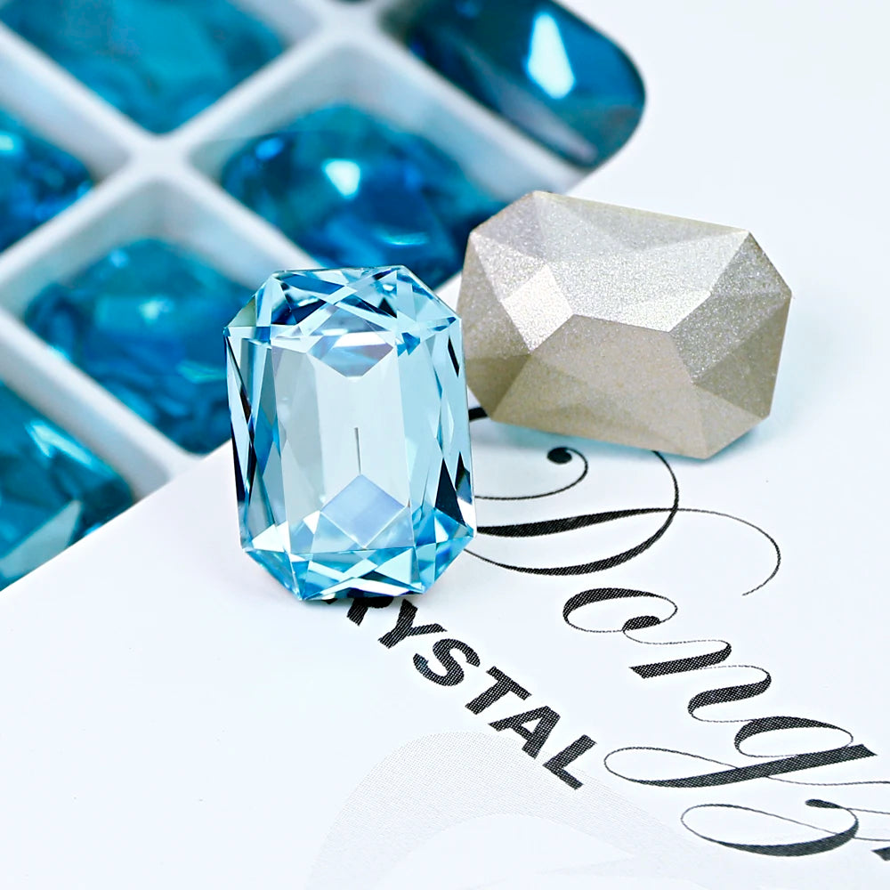 Dongzhou Crystal Octagon Shaped K9 Fancy Stones Pointback Glass Rhinestone Wholesale Loose Crystal Beads Jewelry Diy Accessories