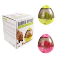 New Arrival Eco-friendly Tumbler Durable Plastic Leaky Food Dog Training Ball with Iron Block Pet Interactive & Movement Toy