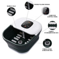CE ROHS ETL Certifiicaton Wireless Remote Control Portable Foot Spa Massager with Heat Bubble for Pedicure Foot Basin
