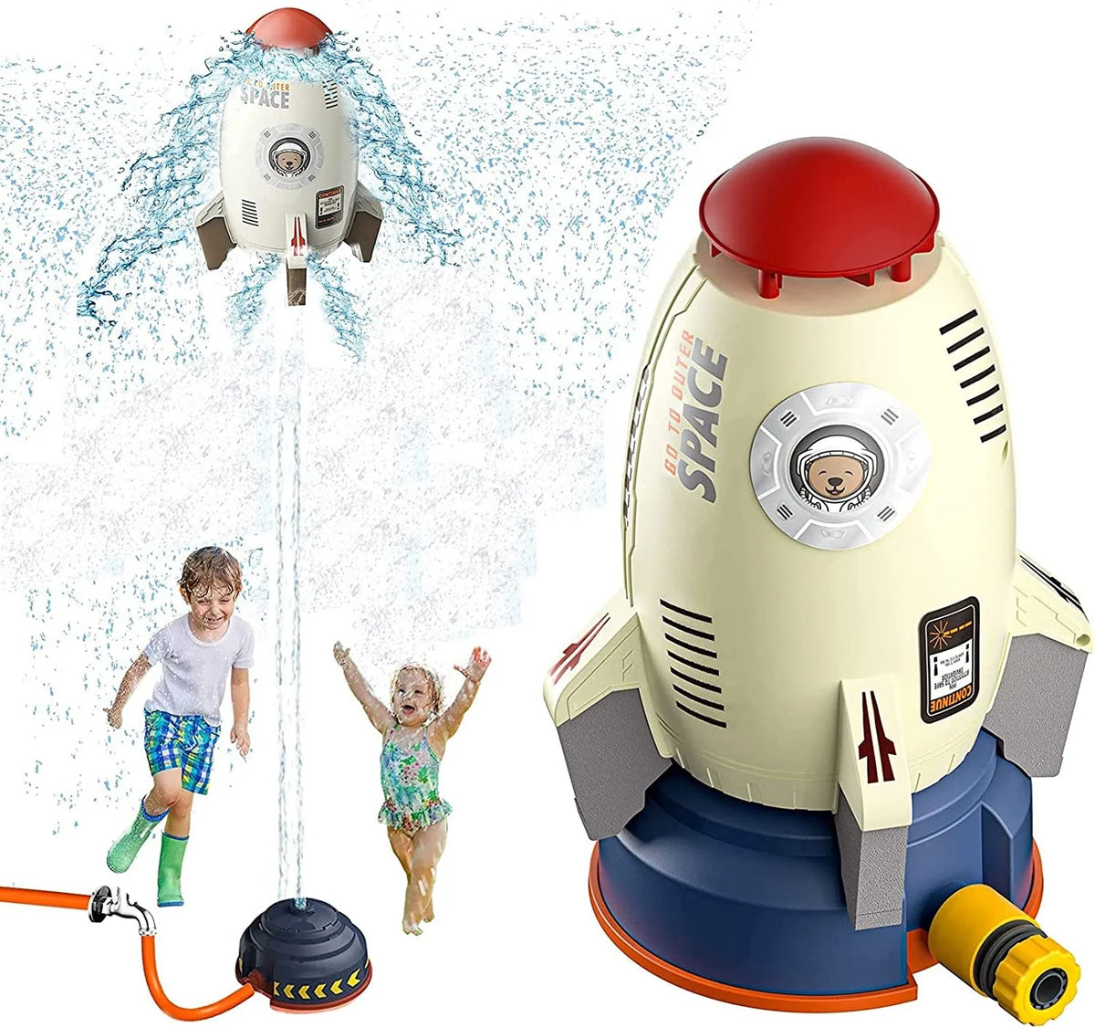 Hot Selling Sprinkler Launcher Outdoor Water Toys for Kids Rotation Water Spray Sprinkler Toy