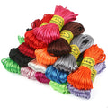 No.5 20m DIY Chinese Knot Bracelet Woven Rope Materials 2.0mm Nylon Korean Silk Thread Macrame Cord for Shoe Bag Home Textiles