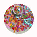 Mixed Color 8mm Fish Shape Glitter for Crafts Paillettes Bag Clothing Sewing Accessories DIY Glitter Confetti