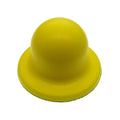4Inch 98mm Yellow Round Hook and Loop Hand Sanding Pad PU Manual Pad Hand Sanding Block for Wood Metal Detailing Finishing