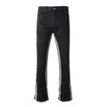 Dropshipping Black Designer Baggy Pants Europe Fashion Wide Fit Flare Trousers Distressed Casual Loose Fit Stacked Washed Jeans