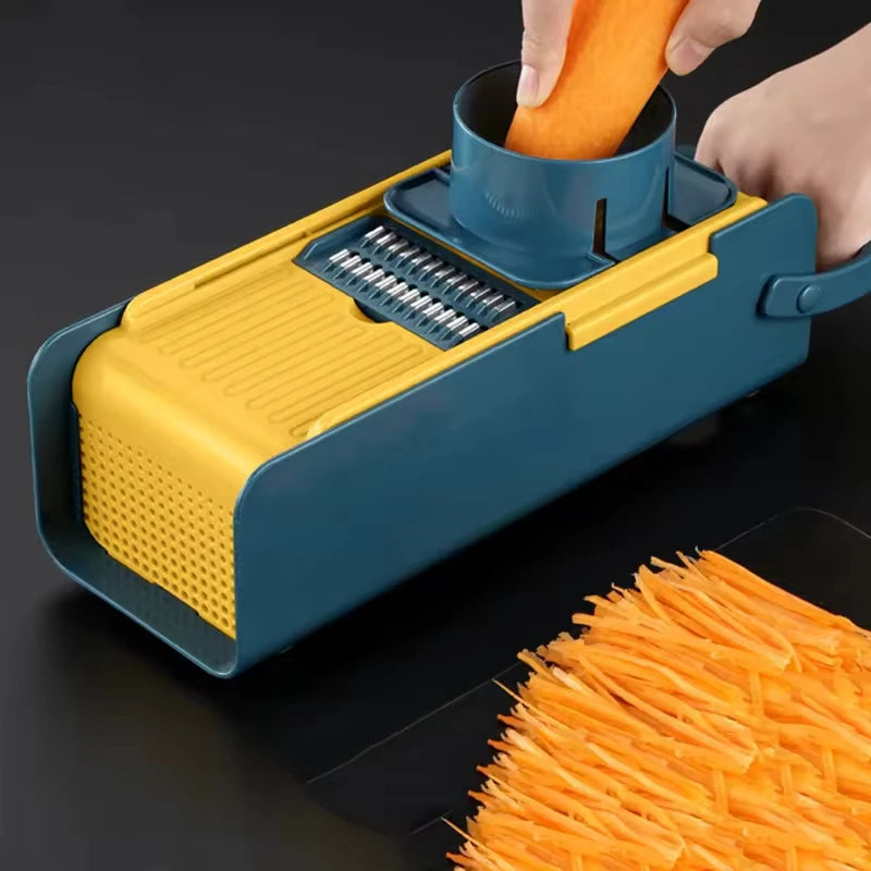 Household Multi-functional Cutter Stainless Steel Vegetable Cutter Kitchen Slicer Potato Grater