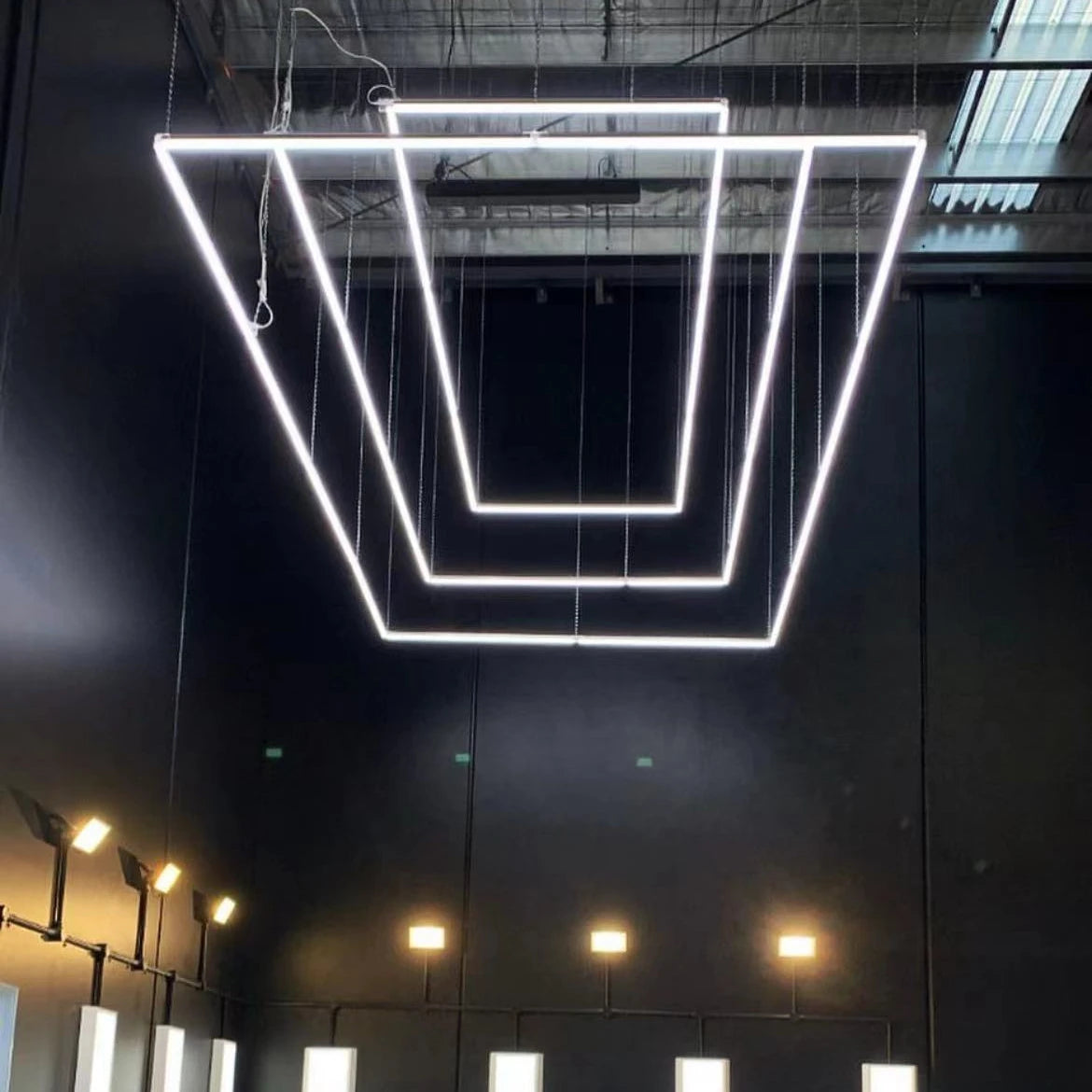 Factory Sell Commercial Systems Hexagon Led Light for Workshop Honeycomb Led Lights for Garage Work Light for Car Detailing Shop