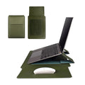 Hot-Selling 13 14 15 Inch Notebook Computer Stand Bag Stylish Multi-Functional PU Leather Laptop Sleeve