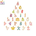 Color Enamel Custom Name Word Pendant Initial Choker Necklace Initial Letter Charm Women Jewelry