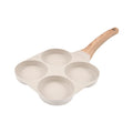 Customizable Mini Breakfast Egg Burger Frying Pan Non-Stick Compound Bottom Classic Four-Hole Design Eco-Friendly for Home Use
