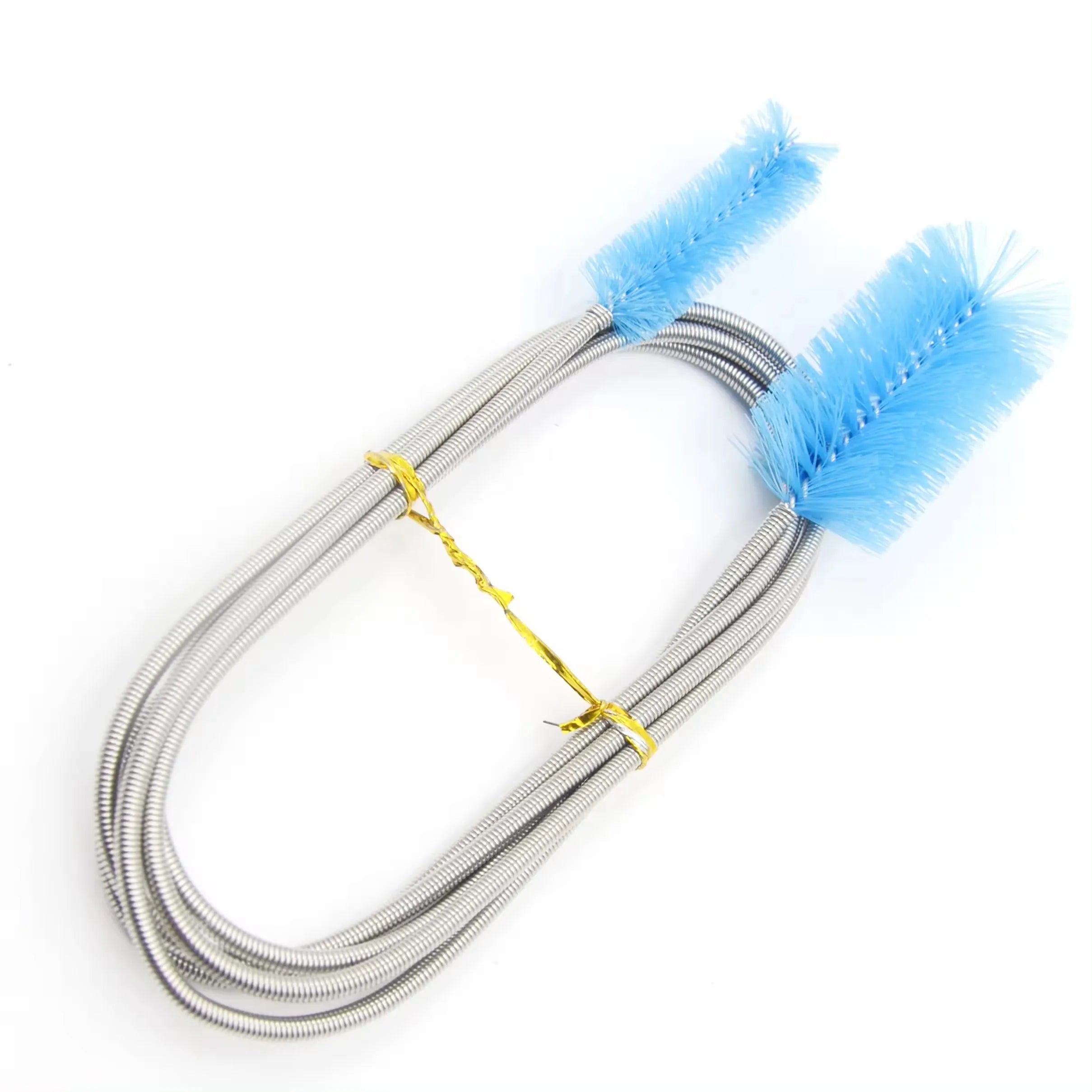 Factory Custom Slit Cleaning Brush U-shaped Double-ended Nylon Spring Brush Aquarium tank Pipe Cleaning Brush