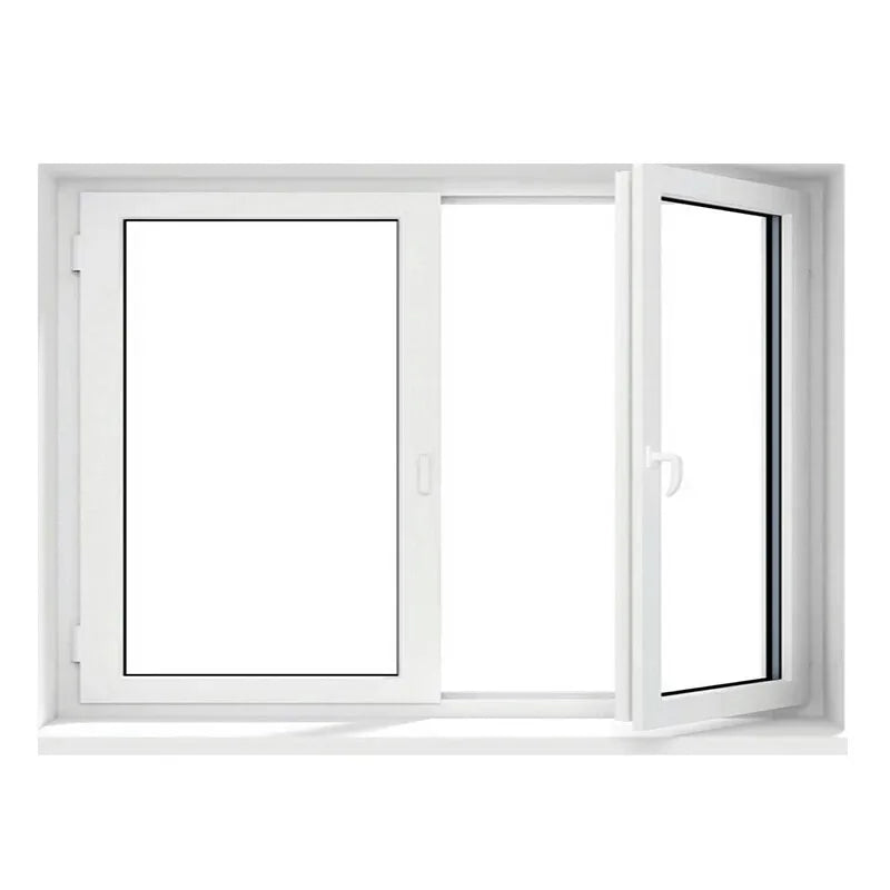 Standard Size Anti Theft Tilt Turn White UPVC Casement Windows and Doors