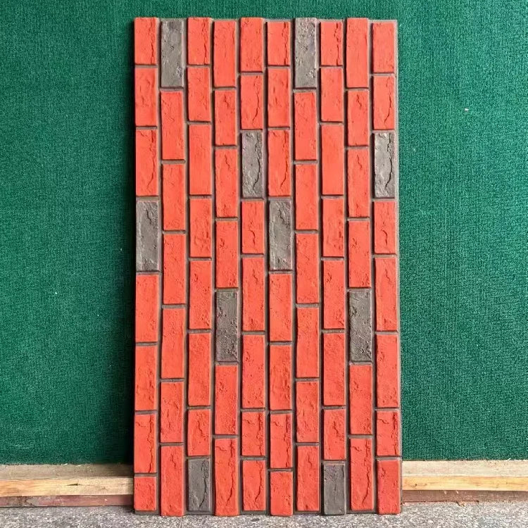 Hot Sales Exterior Artificial Pu Stone Wall Panel Faux Stone Wall Panel Pu Rock Veneer