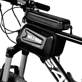For WILD MAN Multifunctional Bicycle Phone Case 3 Waterproof Rainproof Top Tube Bags Connected Touch Screen Accessible