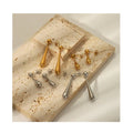 Tongxin 18k Gold-plated Stainless Steel Earrings Fashion Water Drop Long Earrings Temperament Accessories for Women