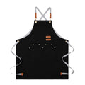 Manufacturer Wholesale Cotton Sleeveless Bib Apron for Home Kitchen Roaster Milk Tea Shop Use Custom Logo Printing for Cleaning
