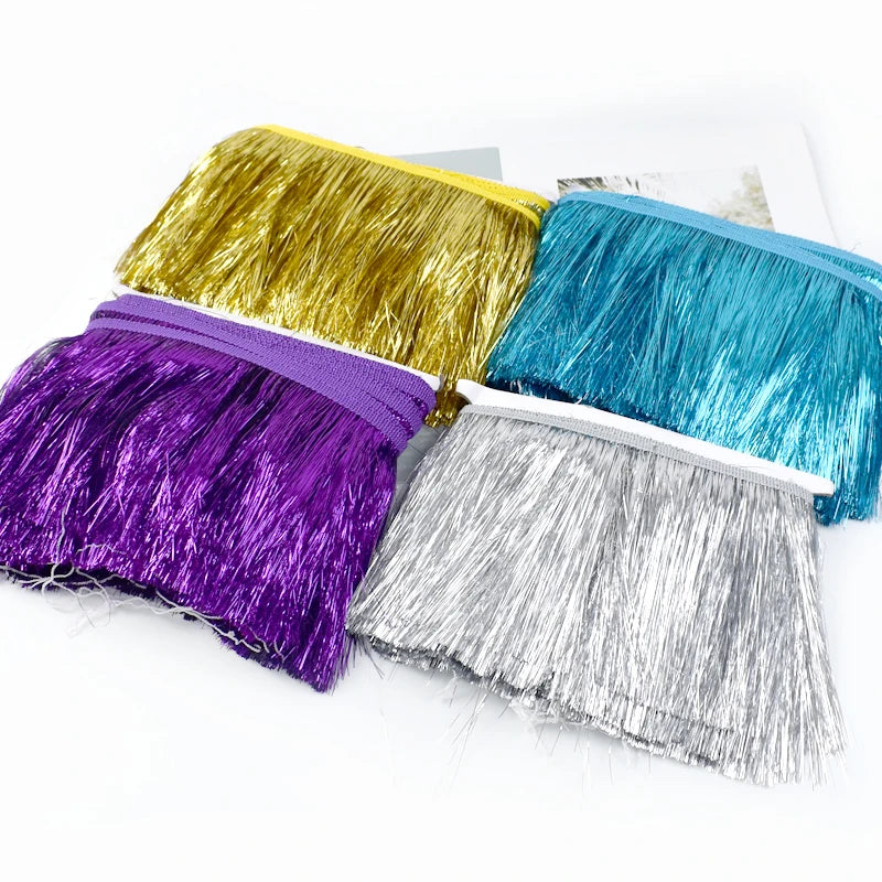 Deepeel TF900 15cm Garment Accessories Colorful Gold Tassels Silk Tassel Lace