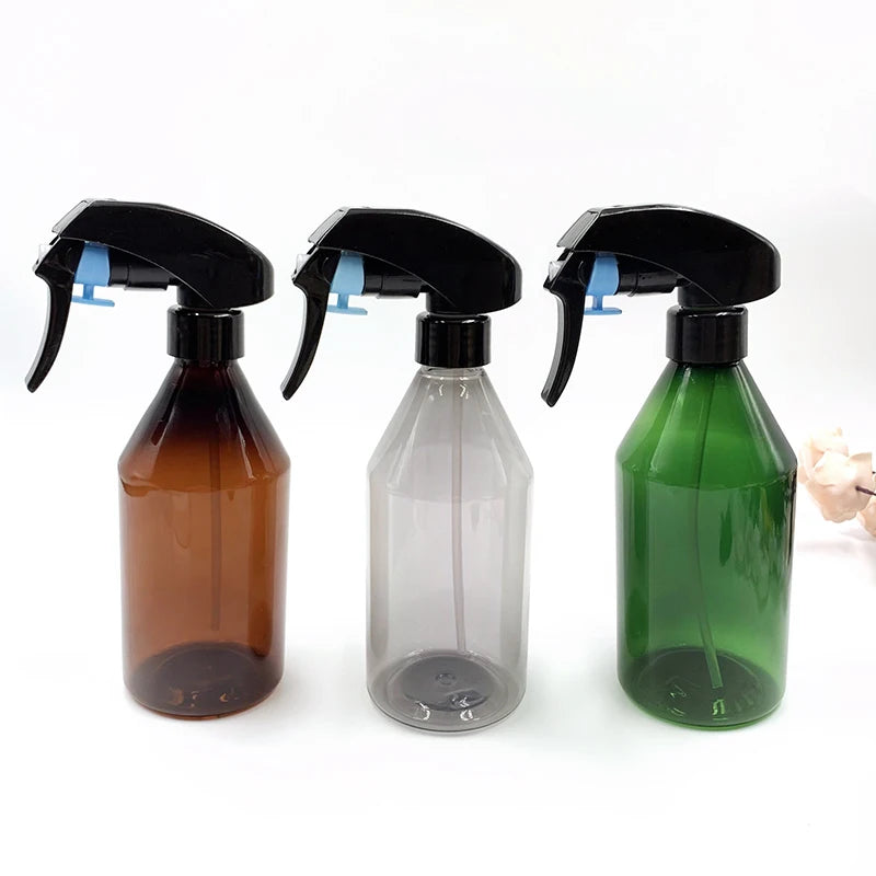 Stock Empty Green Black Brown 300ml PET Spray Mist Bottle Use for Garden Spray Bottle