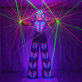 LED Robot Suits for Adults Luminous Kryoman Robot Suit for Performance Illuminated Stilts Clothes by David Guetta