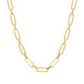 Wholesale Fashion 18K Gold Plated Stainless Steel Jewelry PVD Link Chain for Woman Accessories Necklaces P193039