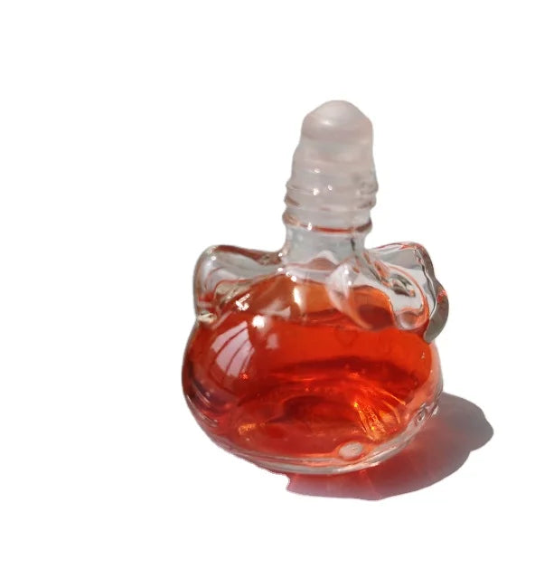 Wholesale 10 ML Colorful Cat Shape Mini Glass Empty Refillable Spray Glass Perfume Bottle