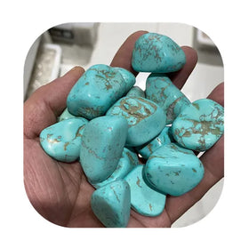 Wholesale 20-30mm Crystals Healing Stones Blue Green Turquoise Crystal Tumbled Stones for Gift