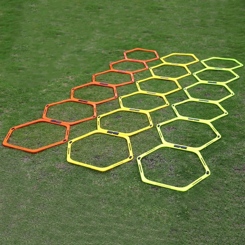 CUstom Logo Large Speed Hexagon Agility Training Football Ring for Sport Exercise