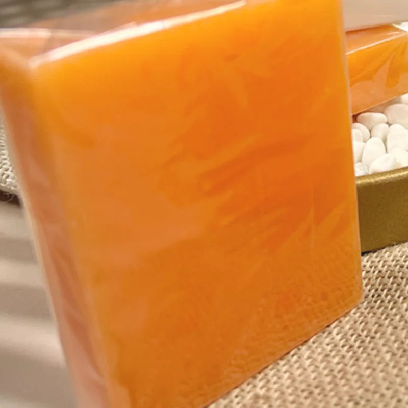 Organic Papaya Turmeric and Kojic Acid Handmade Soap With Skin Bleaching Whitening Ingredient Soap Bar