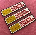 Beautiful logo Sewing on PVC Rubber Label3D Embossed logo Rubber Clothing Label for Garment