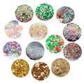 Mix Designs  Snowflake Xmas Tree Metal Slices Nail Art Sequins Christmas Decorations Nail Thin Sticker Designs Manicure