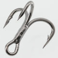 Wholesale Carbon Steel Black River Fishing Treble Hooks 6X 2# 4# 6# 8#