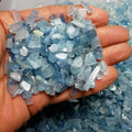 Wholesale Bulk Natural Aquamarine Gravel Aquamarine Top Quality Aquamarine Chips Tumbled Stone for Home Decoration MegaBDM