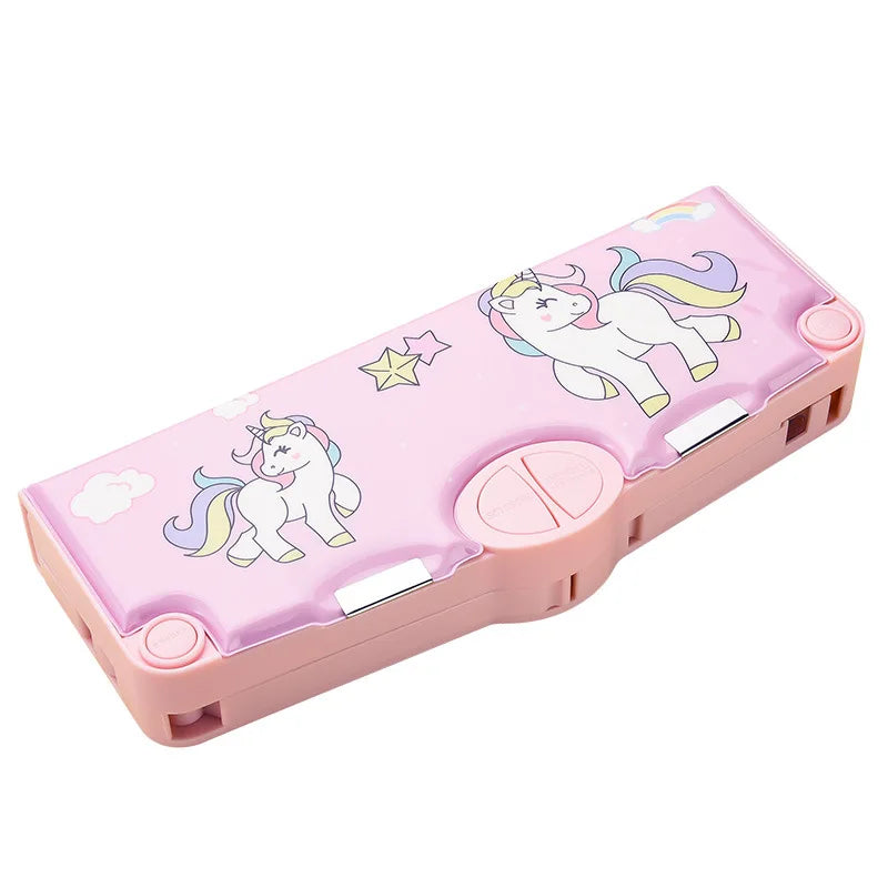 Net Red Multi-Function Primary School Pencil Box Advanced ABS Material Large Capacity Pen Case for Boys and Girls